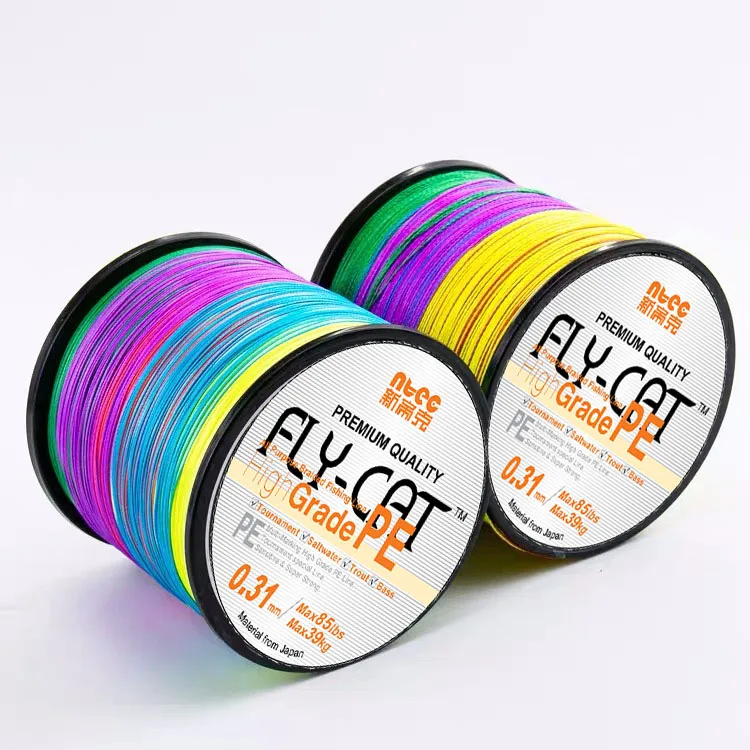 rainbow braided fishing line 1000M 1094Yds Multicolor 10lb-300lb 8 Strands HERCULES PE Fish HERCULES Tackle strong construction allows you to yank fish out of the toughest of situations This Multi Colored Braided Fishing