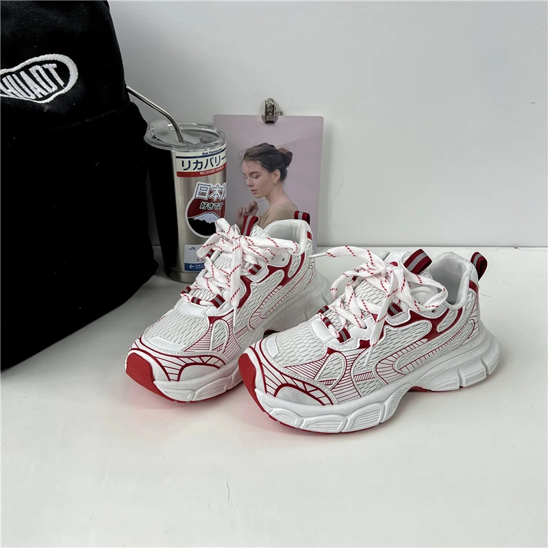 2023 New Spring and Summer Running Shoes All Casual Small White Shoes Platform Shoes