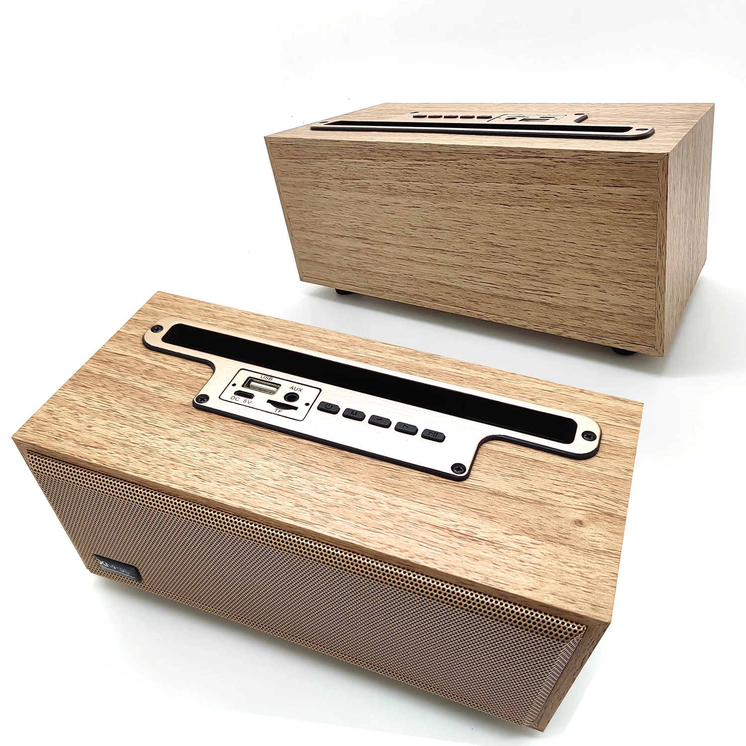 XM-505 レトロ木製ワイヤレスBTスピーカー HIFI音質・ポータブルオーディオ