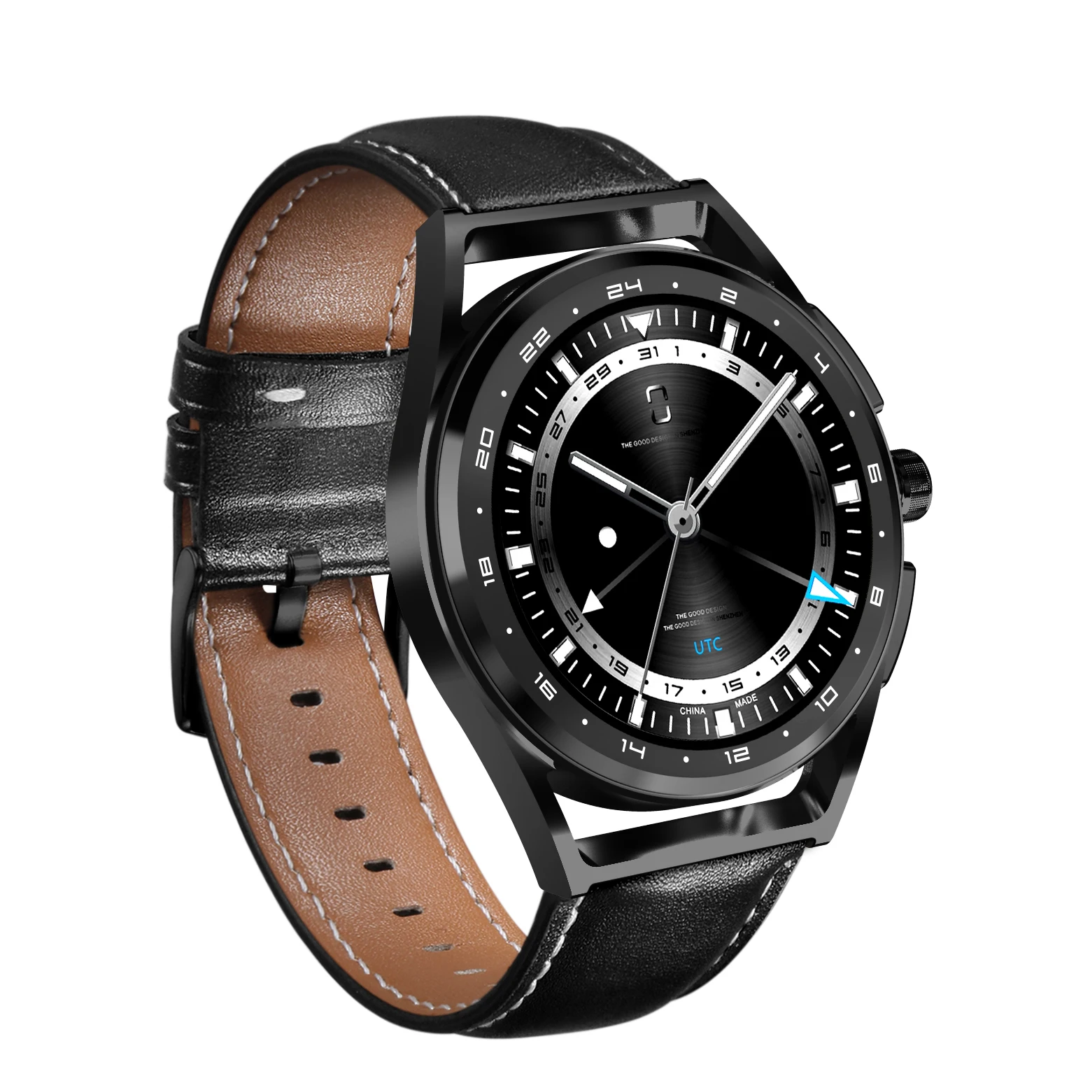 1.32 Inch 360*360 Resolution Encoder Knob IP68 Waterproof SNS Push Call Answer H8S Smart Watch