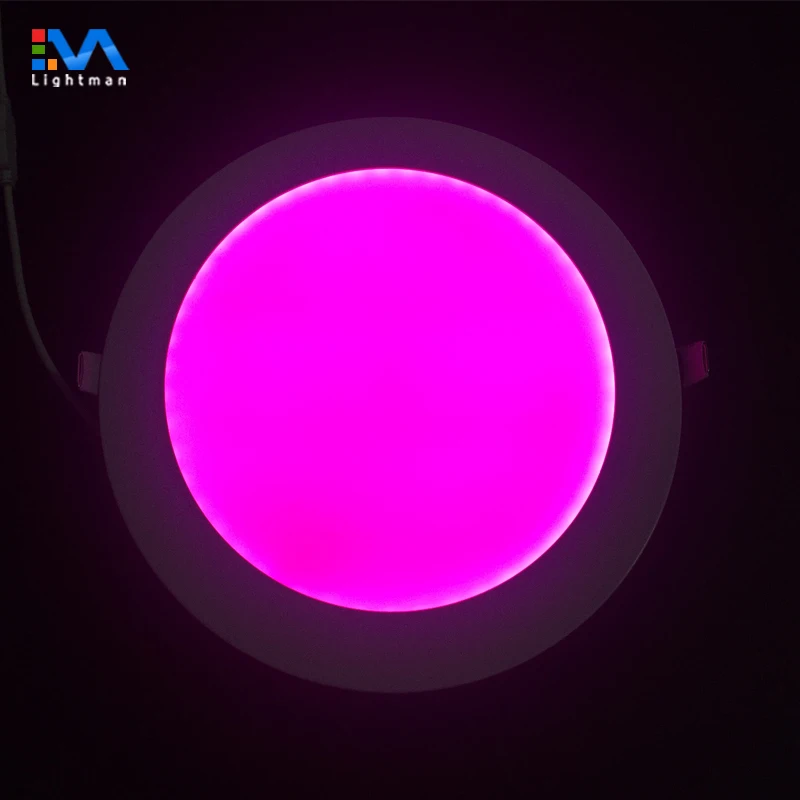 Smart Control 4W 5W 6W 9W 12W 145mm RGB Round LED Panel Downlight