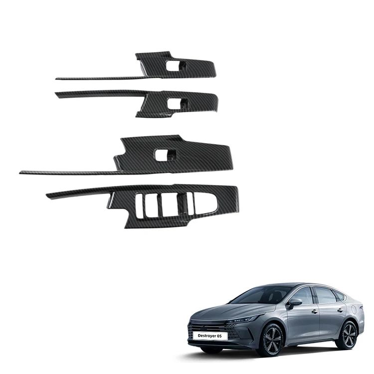 Car Armrest Window Rises Cover for BYD Destroyer 05 Accessories Chazor ABS Window Switch Panel Cover Trim Interior Accessory