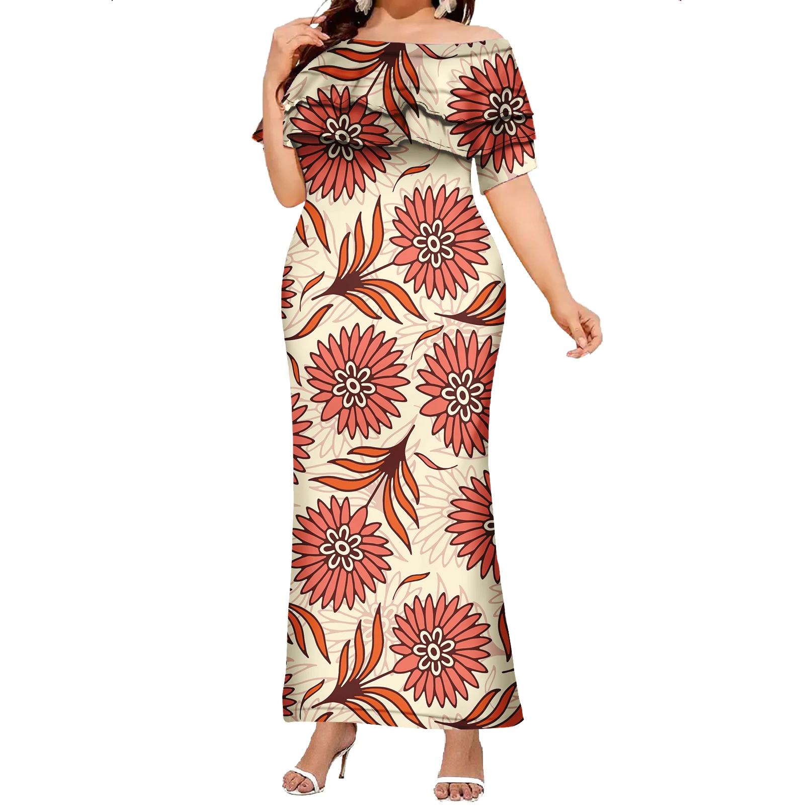 tribal formal dresses Zhangruoheng Polynesian Tribal Dress