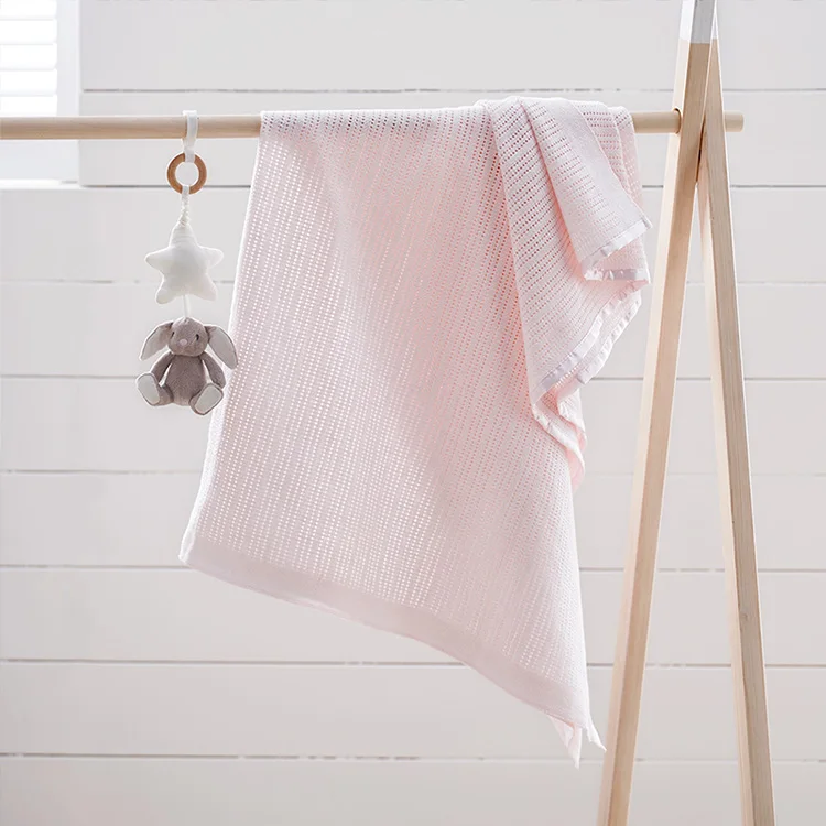 Bamboo Cotton Cellular Baby Blanket Wholesale Cellular Baby Blanket