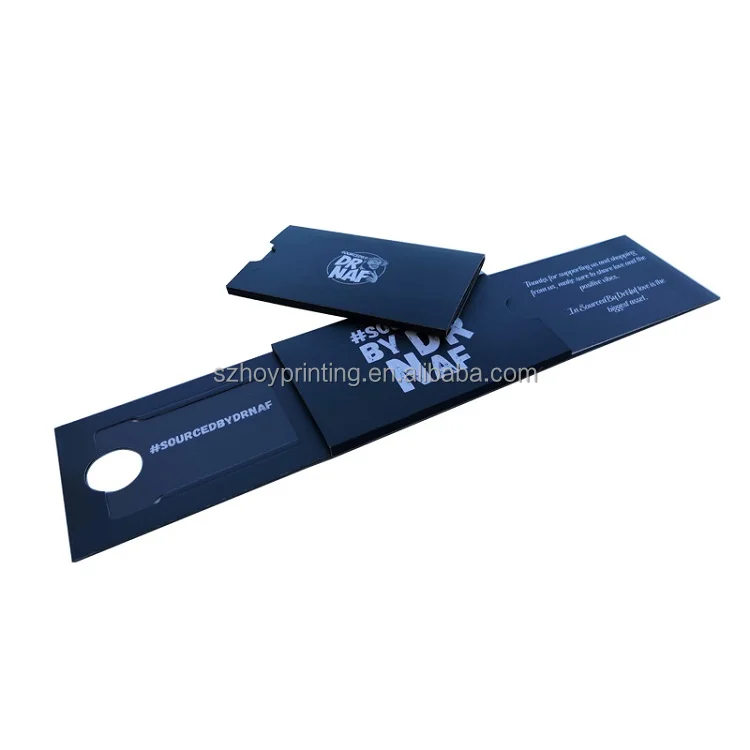 Custom Credit Card Push Slider Card Packaging for Bank Card