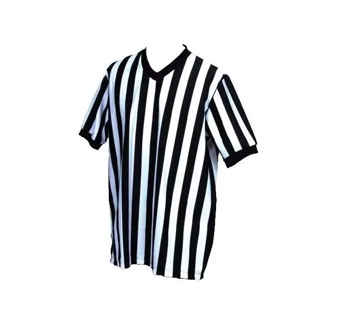Chemise D'Arbitre Homme Tag Custom – Rayures Noir/Blanc – Taille L – Occasion