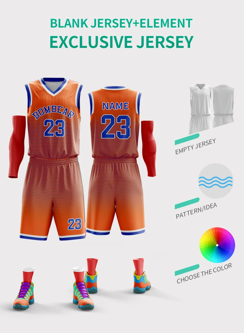 design nba orange jersey