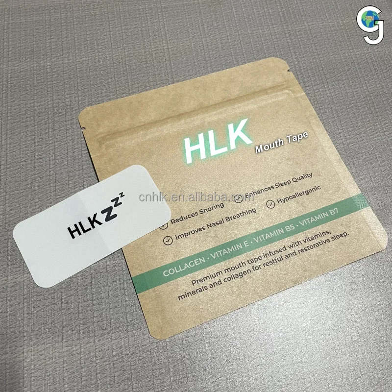 product hlk new infused 6 ingredients vitamin aloe coq10 silicone mouth tape with collagen-1