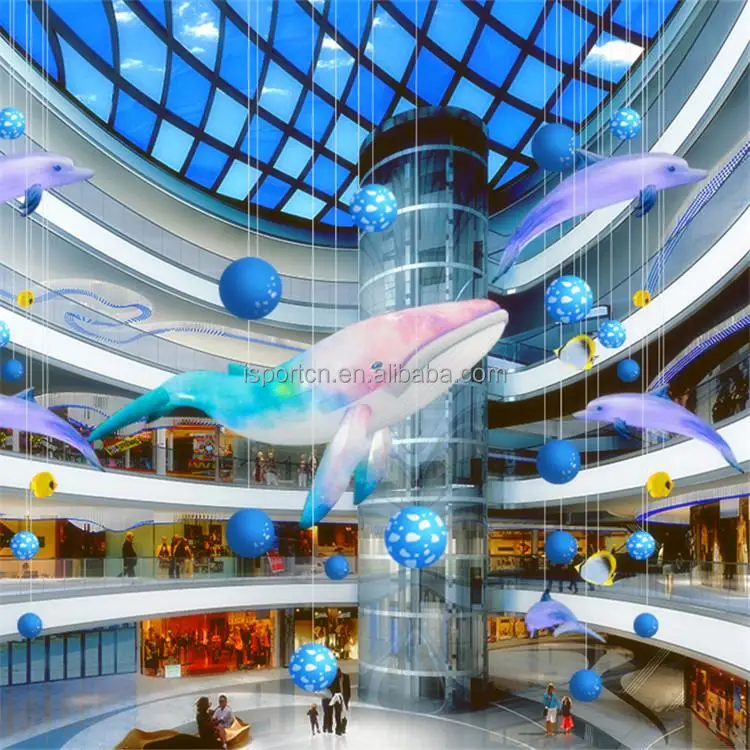 Large Ocean Theme Performance Inflatable Fish Whale Model