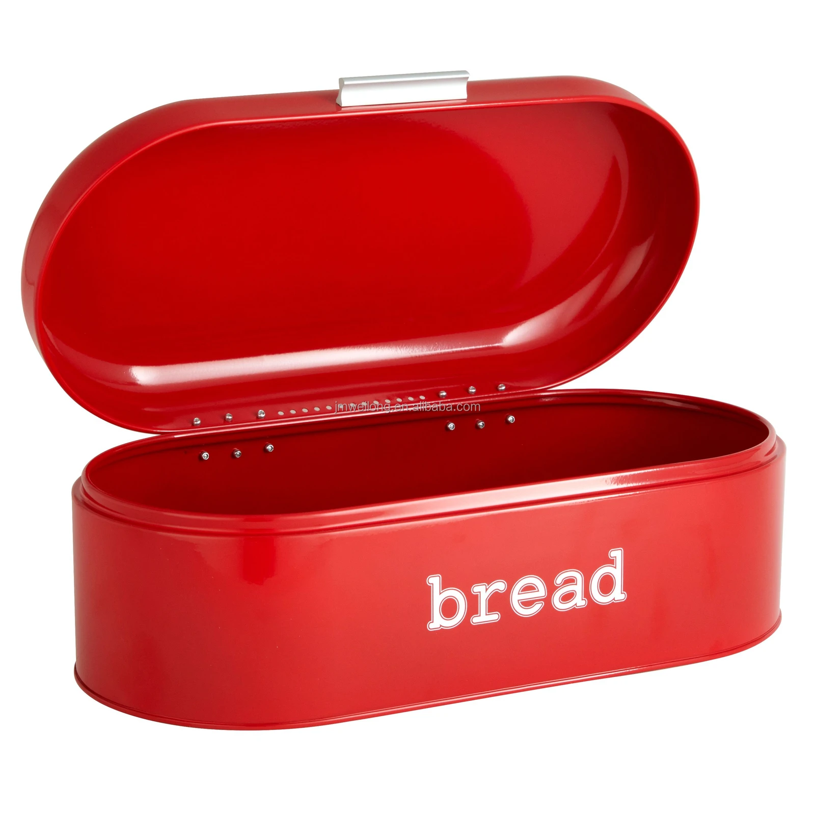 Home Metal Bread Box Kitchen Counter Dry Food Storage Container Large