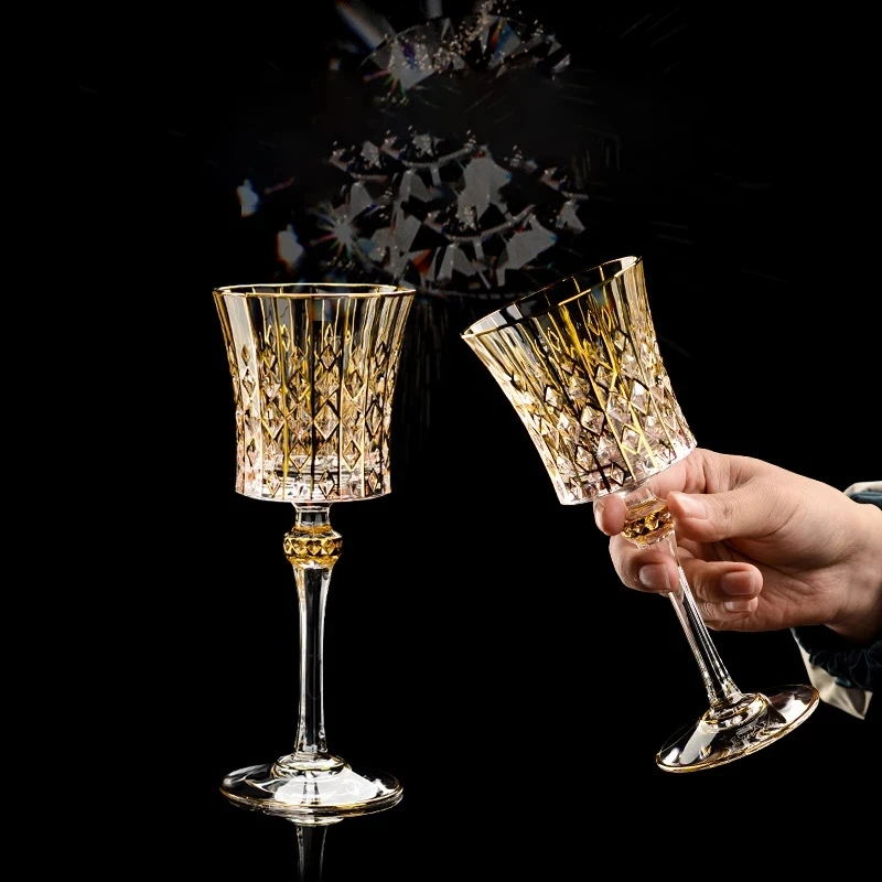 Picture of Luxury Crystal Gold Whisky Glass - Perfect for Home & Bar
