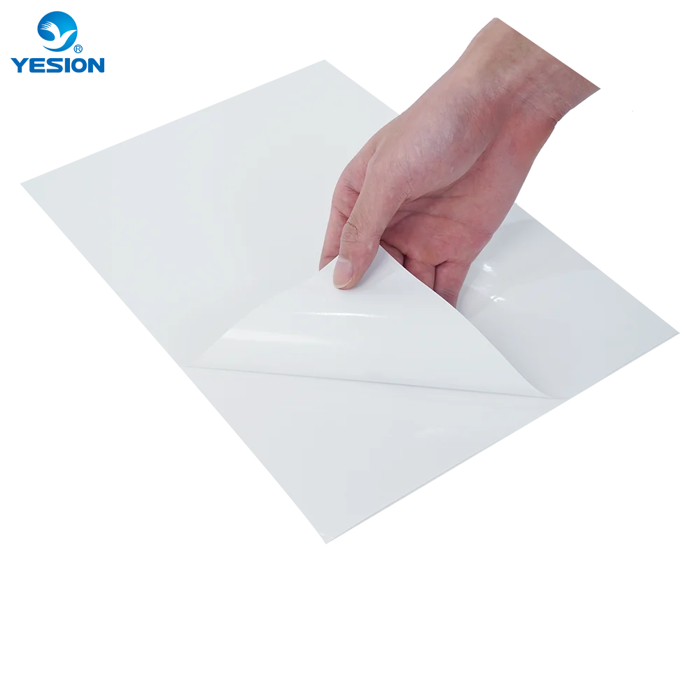 Yesion New Developed Sublimation White Vinyl A4 A3 Blank Adhesive Vinyl