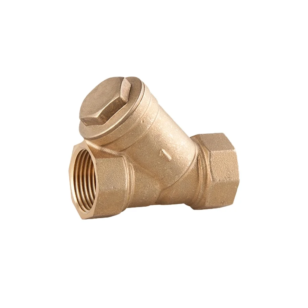 Brass Y Strainer Drain Valve Wholesale 1/2 - 2 Inch Brass Y Strainer Filter Drain Check Valve supplier