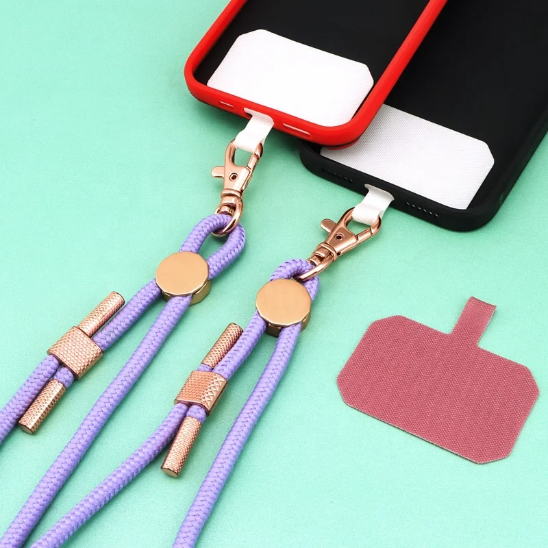 Универсальный Регулируемый Нейлоновый ремешок для телефона с металлическим
