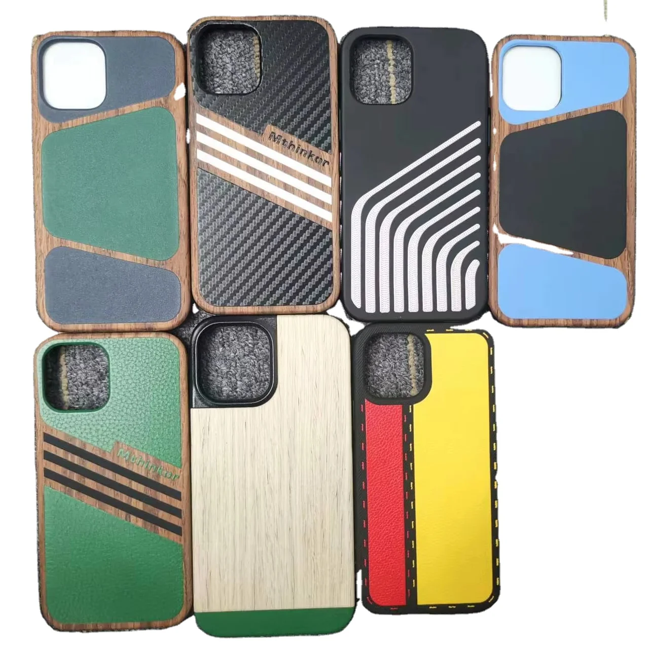 New Material Combo Phone Case For iPhone 6 +6 Plus 7+7 Plus X XR XS Max 11+11 Pro Max 12+12 Mini Pro Max Colorful Cover