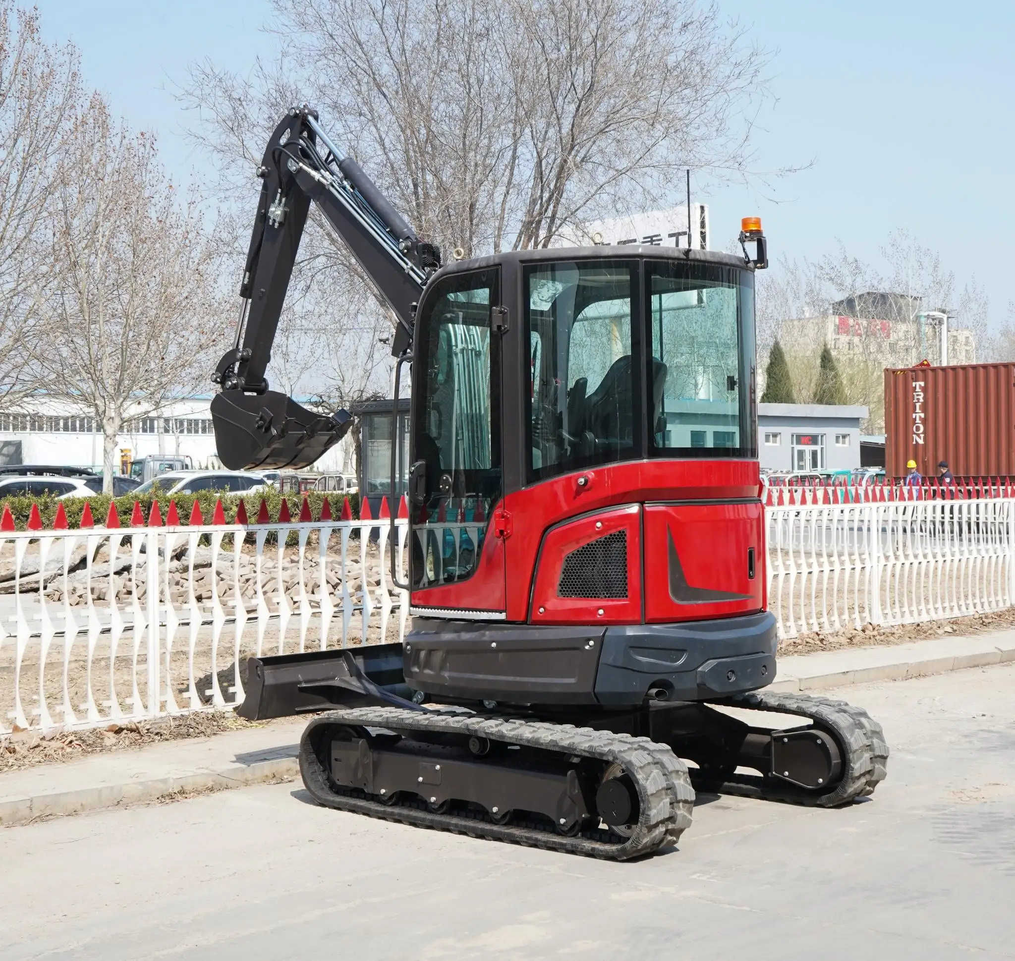 Rhinoceros XN35 Pro Mini Digger - 3.5 T Swing Boom Excavator for
