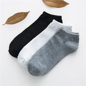 Wholesale custom Mens Cotton Hosiery Solid Colour Breathable Low Cut Short Ankle Socks Casual Sports designer men's Socks
