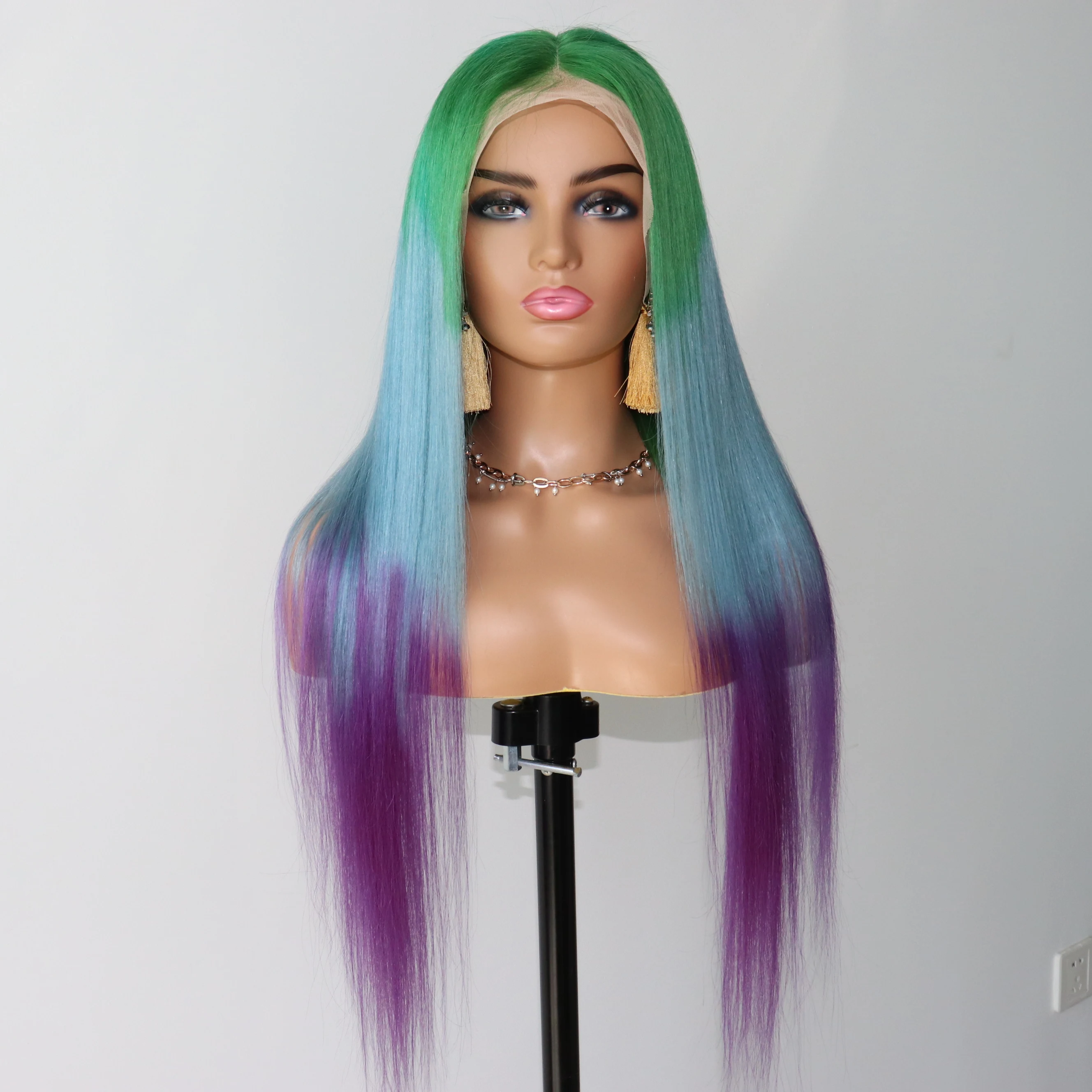Perruque Lace Front Wig Lisse Et Soyeuse — Unice,Couleur T,Vert,Bleu,Violet, Prix En Gros,Fabrication De Cheveux Naturels - Buy Ombre Perruque,Avant De Lacet  Perruque,Soyeux Droite Product on Alibaba.com