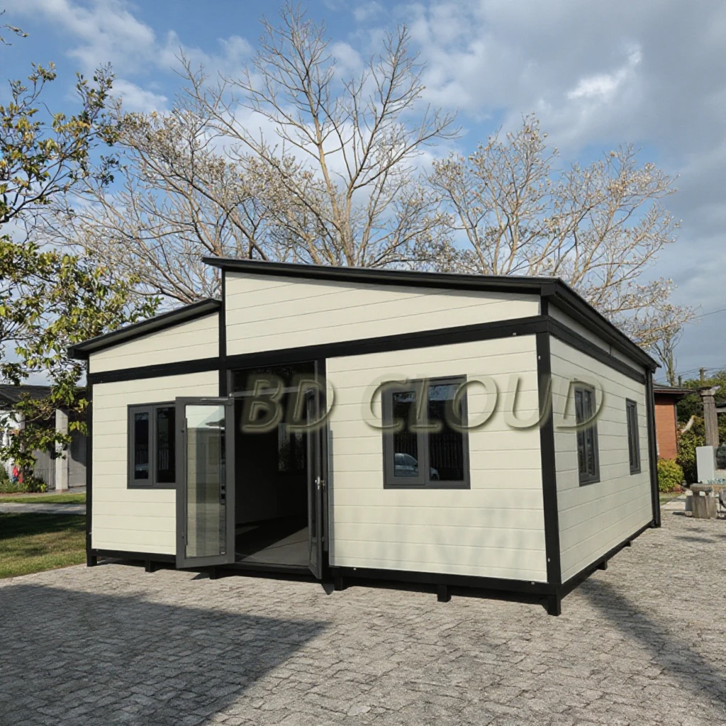 BD Cloud Prefab Steel Container House Wooden Modular Duplex House Folding Container Apartments Hospitals Made Sandwich Panel