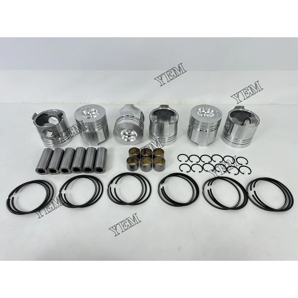 Agricultural Engine Parts LR6108 Piston Piston Ring Assembly for YTO LR6108 Piston Piston Ring Assembly 5