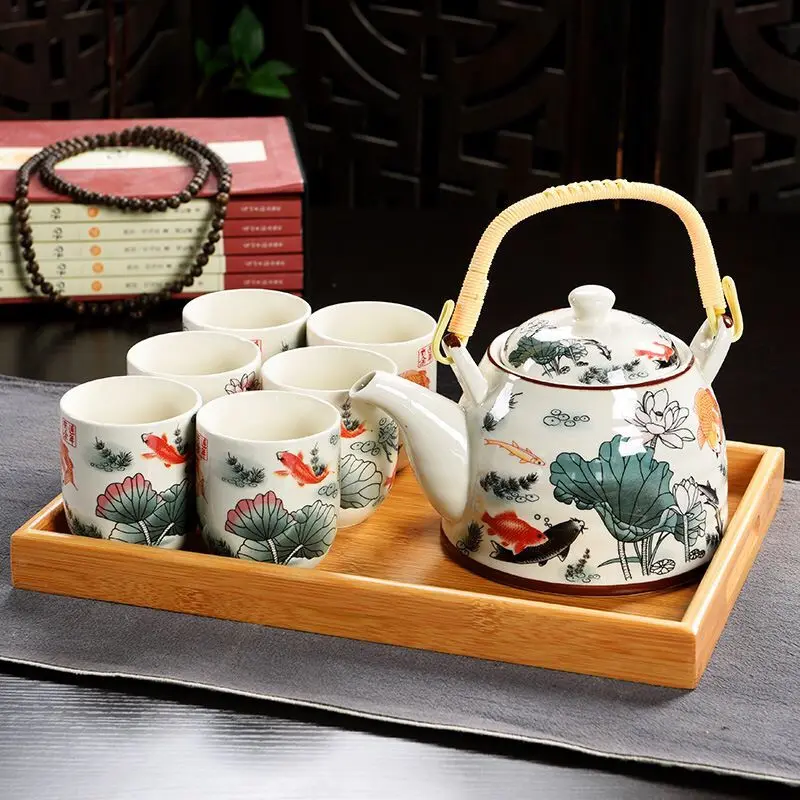 Conjunto de chá dehua tradicional chinês de porcelana branca, conjunto  completo de cerâmica kung fu, madeira sólida, bandeja de chá, cerimônia de  chá