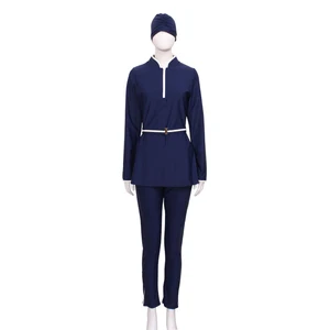 Angle Luna 2026 Muslim Swimwear Islam Modest Women 3 Set Bikini Pants Beachwear Polyester/Nylon Breathable Nontoxic Elastic