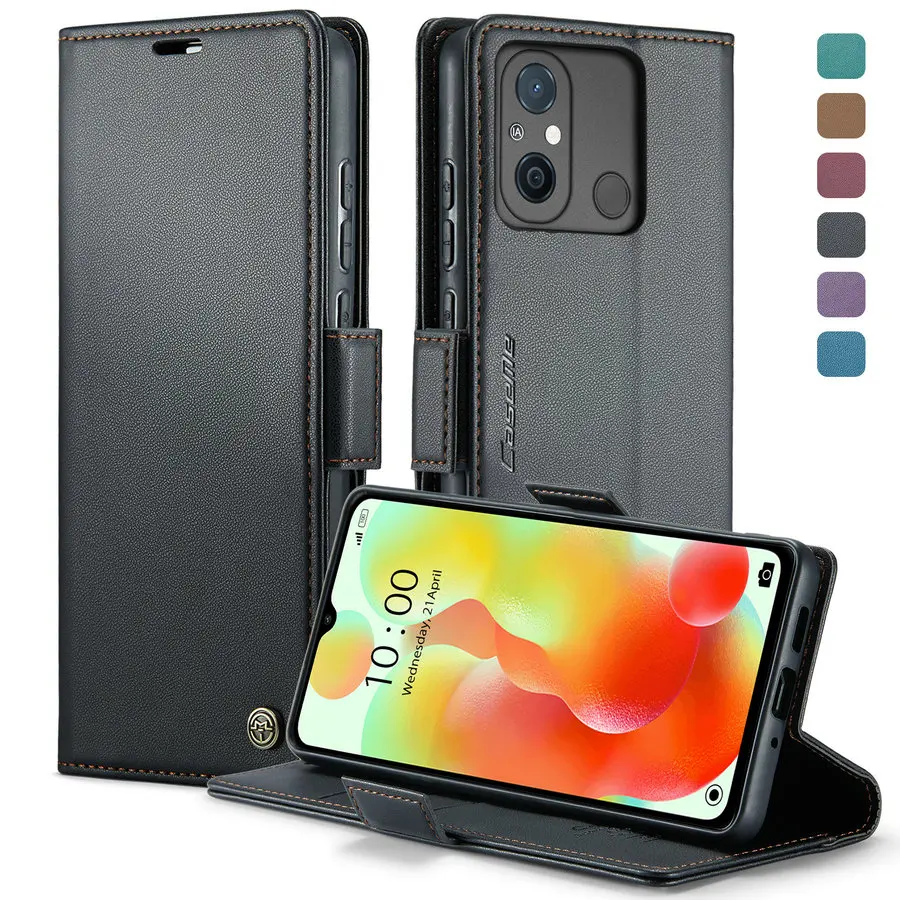 Custodia A Portafoglio Con Flip In Similpelle Per HTC Desire 12 – Porta Carte E Cavalletto