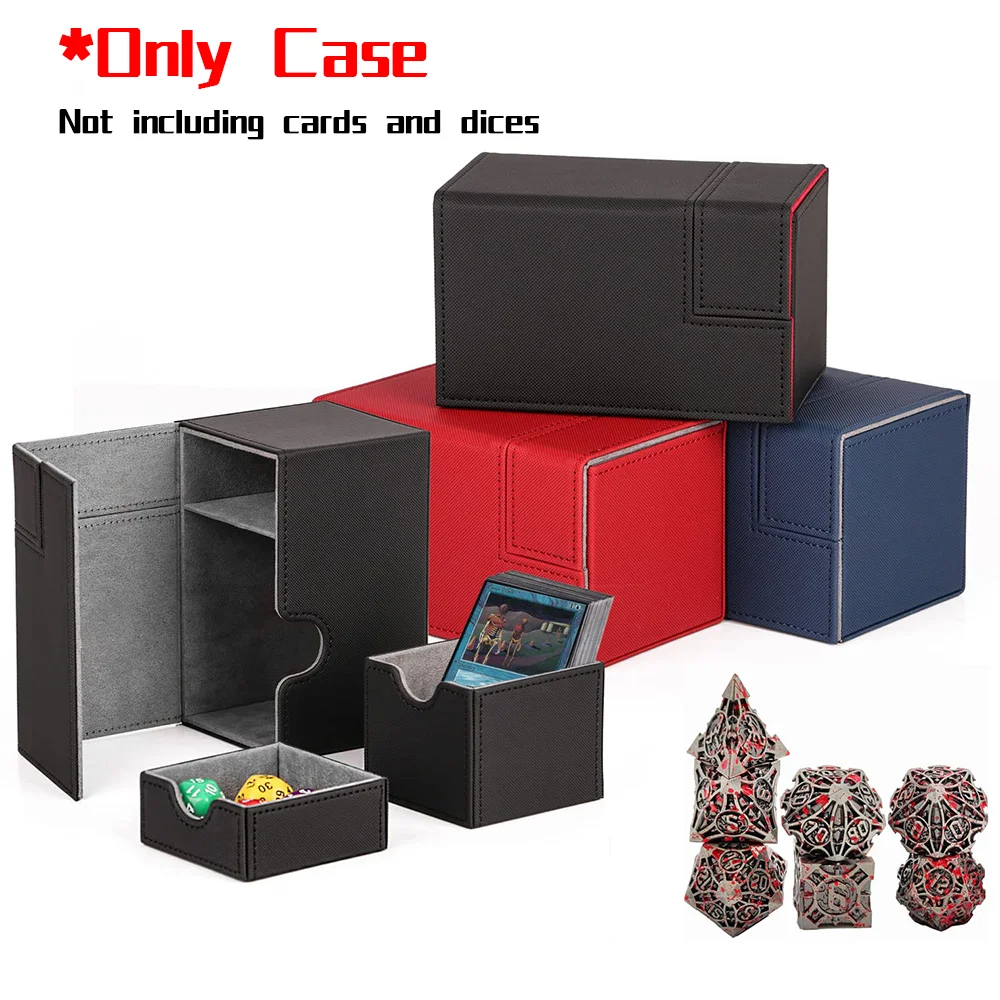 yugioh deck box with dice tray - Fits 120 single sleeved TCG Cards (MTG, Pokemon, etc.) in dice tray adds convenience for gameplay Amazon.com: ZLCA Card Deck Box