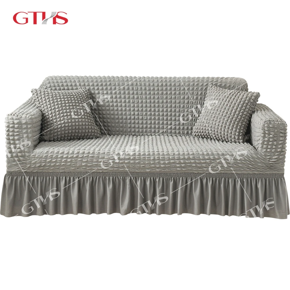 Design Luxury Wholesale Sofa Chair Covers Recliner Sofa Frill Jacquard 3 Seater Sofa Covers