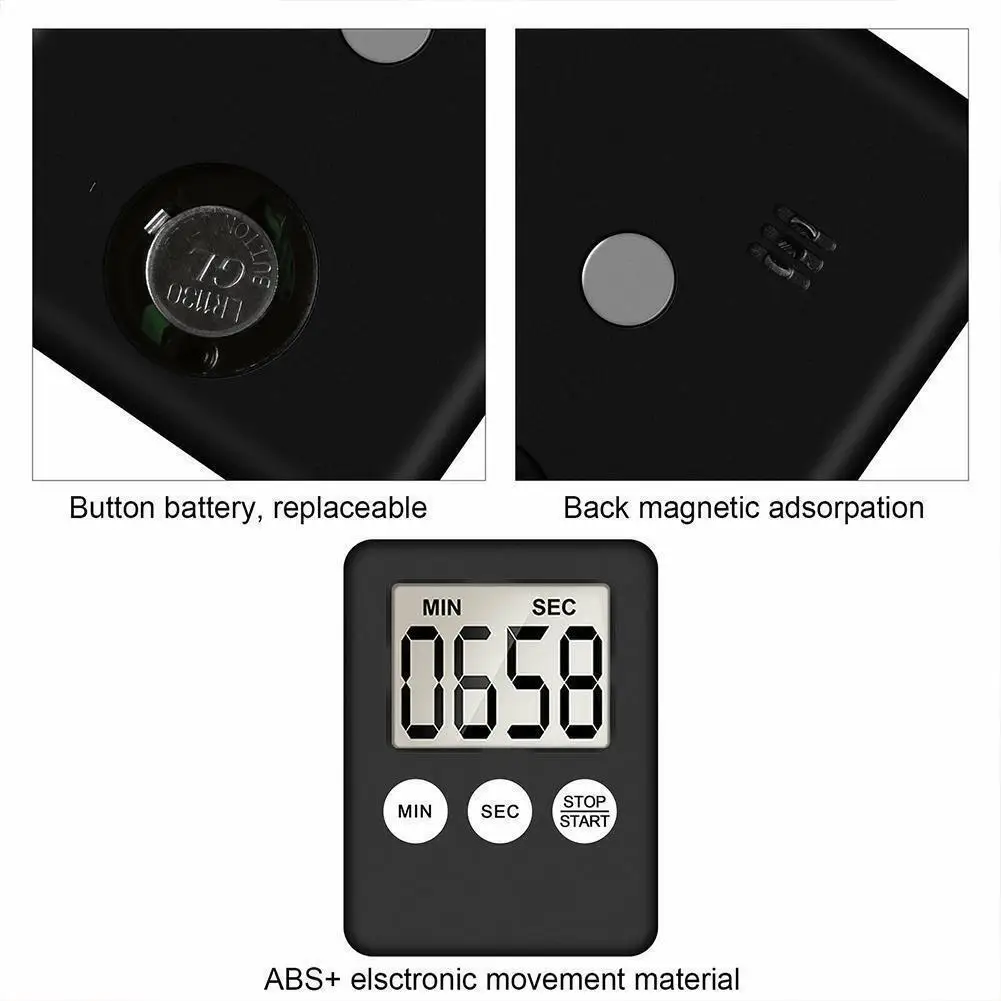 Smart Magnetic Square LCD Reminder Digital Alarm Clock Beauty SPA Mask BasketBall Race Kitchen Cooking Timer