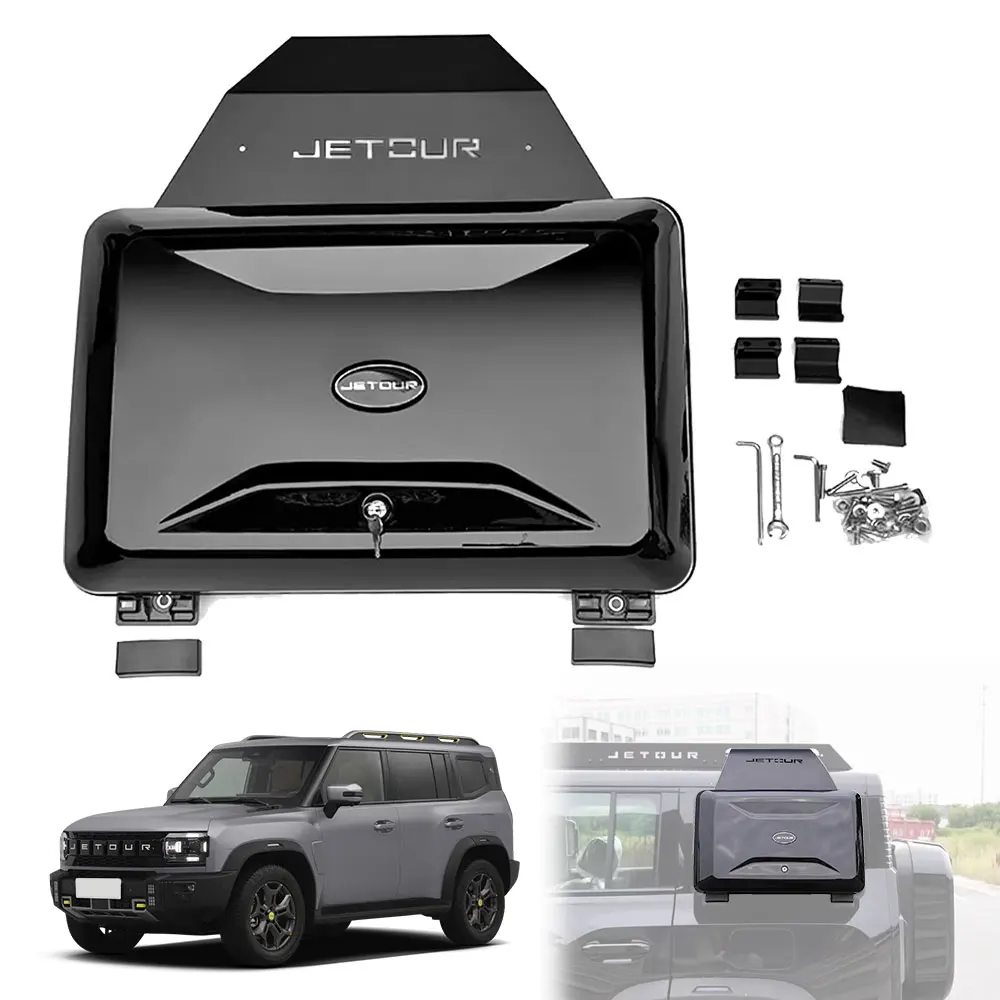 Car Accessories Black Roof Cargo Carrier Luggage Storage Box Side Box ...