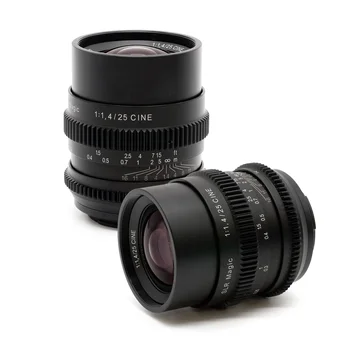 SLR Magic 25mm F1.4 Full Frame Wide Angle Cine Lens Cinema Lens Prime Lens MF / Manual Focus for Sony E-mount detail image