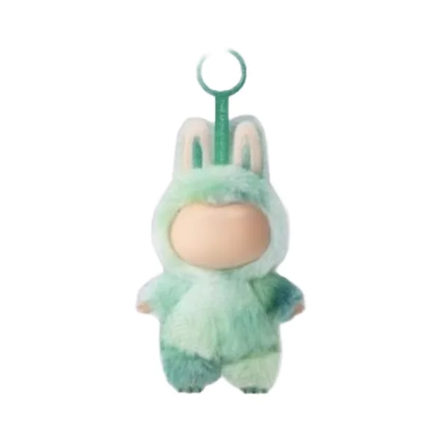 Hot Selling Cotton Blind V2 Cartoon Vinyl Keychain Soft Plastic Bear Face Plush Key Pendant Attractive Design Excellent
