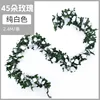 Colección de primavera: 45 flores de color blanco puro