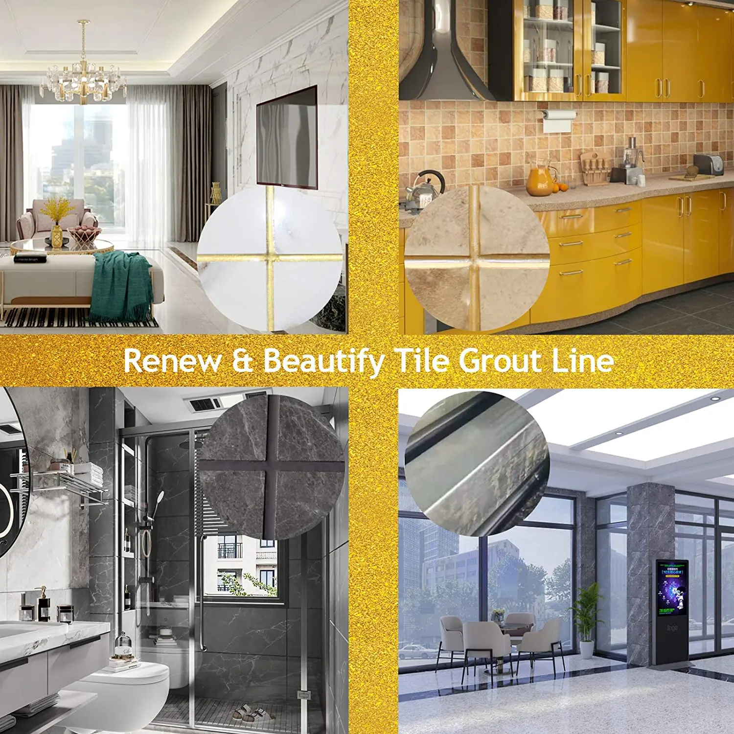 Two Component Ceramic Seam Beauty Agent Colored Flexible Epoxy Tile