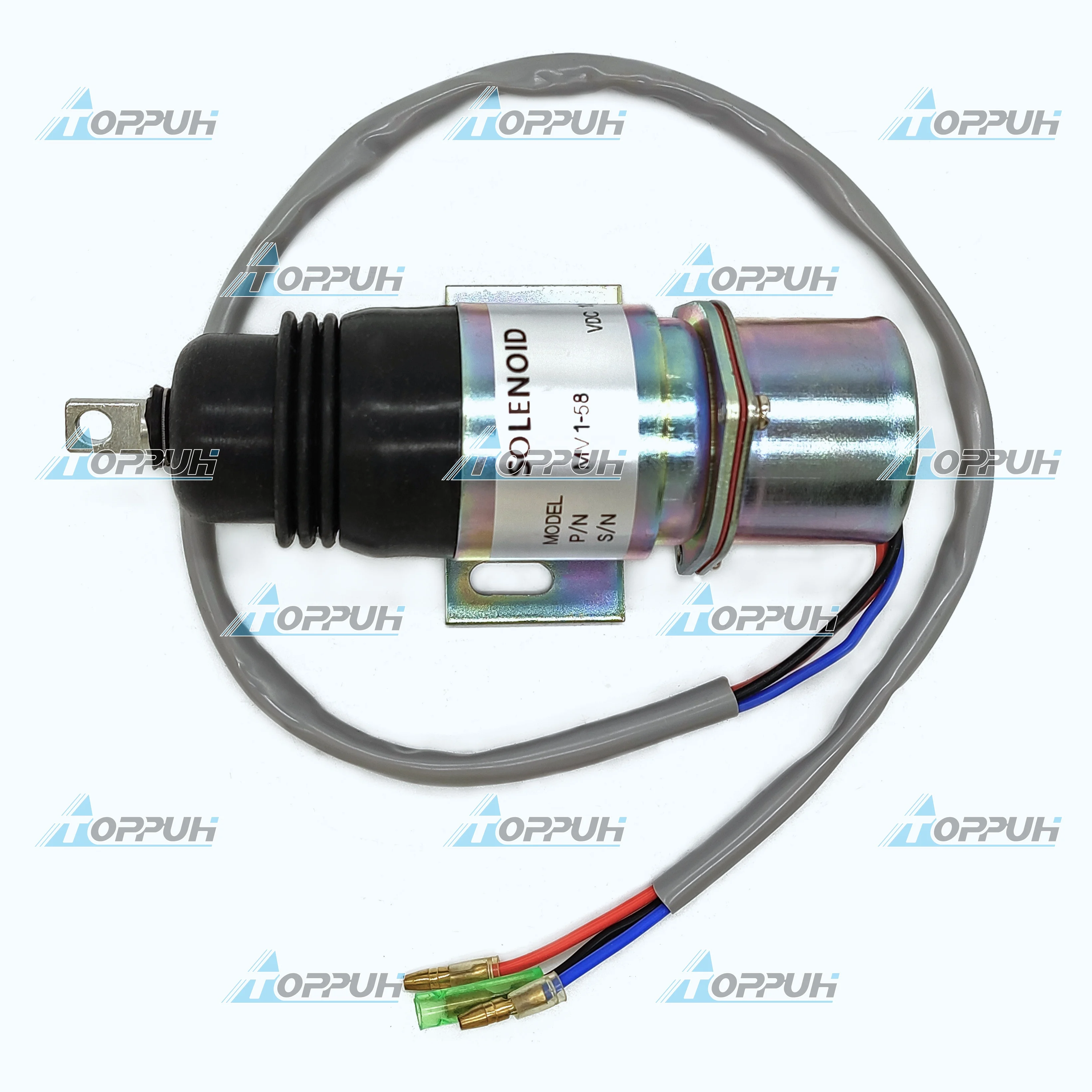 12v Stop Solenoid 894453-3411 8-94453341-0 Heavy Duty Fuel Shutoff Solenoid  Valve For Isuzu Hitachi Engine 8944533410 Mv1-58 - Buy Solenoid