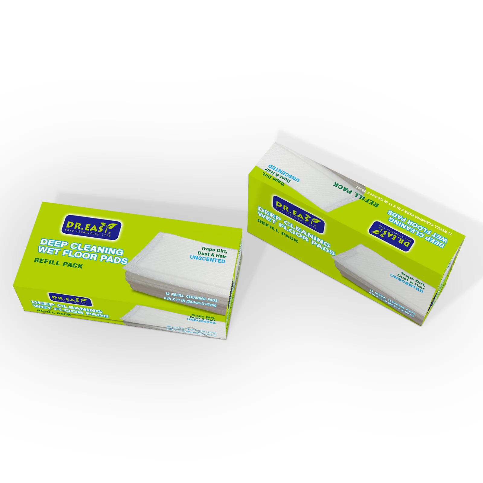 20.3*28cm Dr Easy High Quality  Flat Mop Duster Dry Floor One Time Use Sweeping Cloth Refills with Private Label