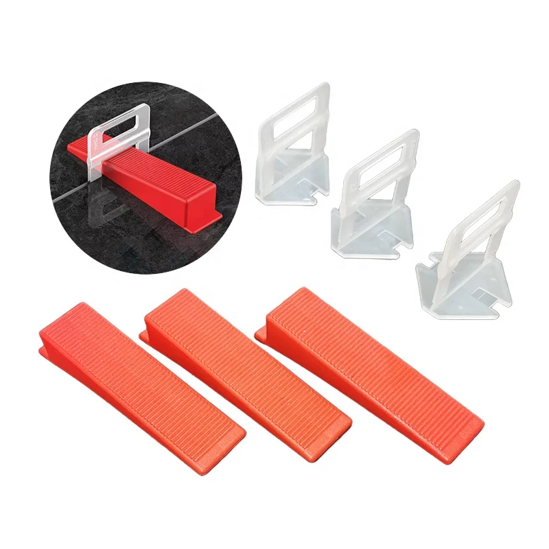 1.0mm 1.5mm 2mm 3mm Plastic PE Tile Spacers & Leveling Clips Tilespecer Tile Leveling System Clips