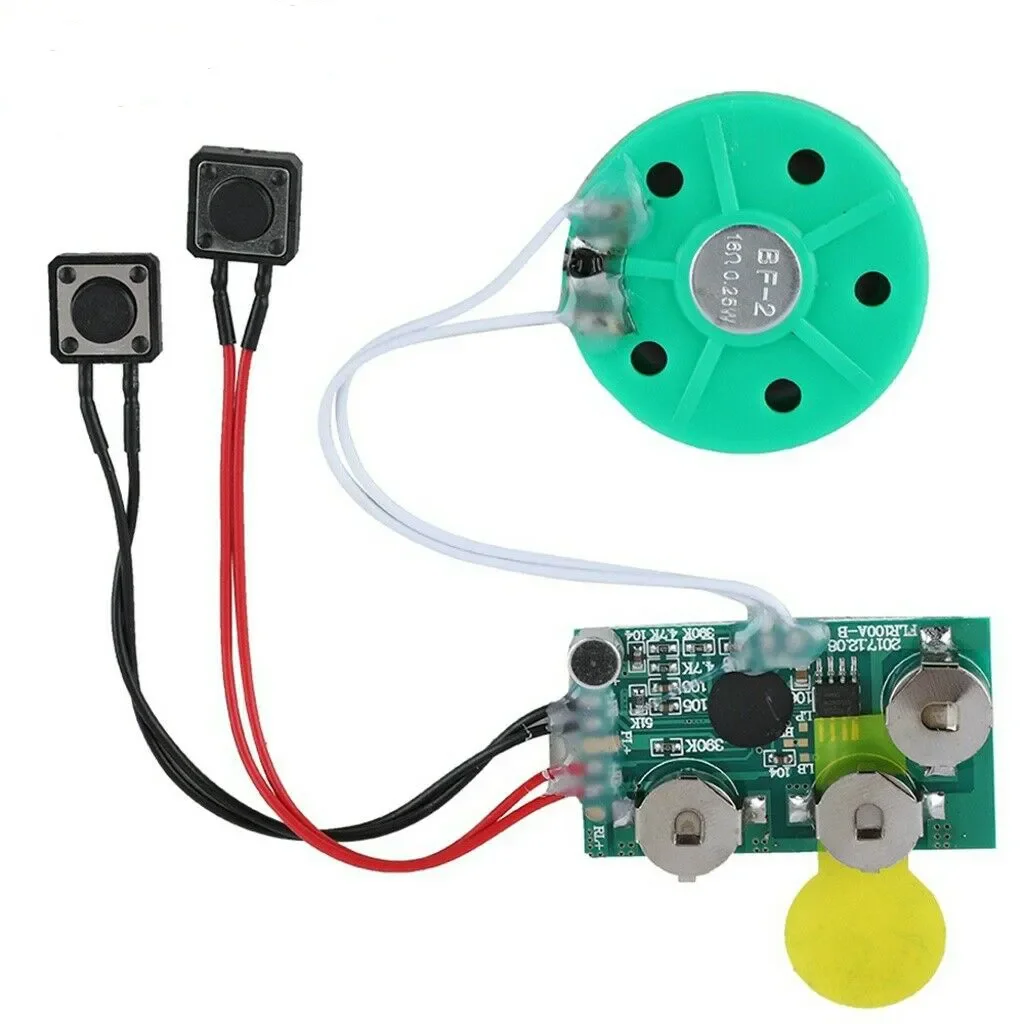 Mini Voice Recorder Chip Recordable Sound Module with Speaker for Personalized Postcard and Greeting Cards