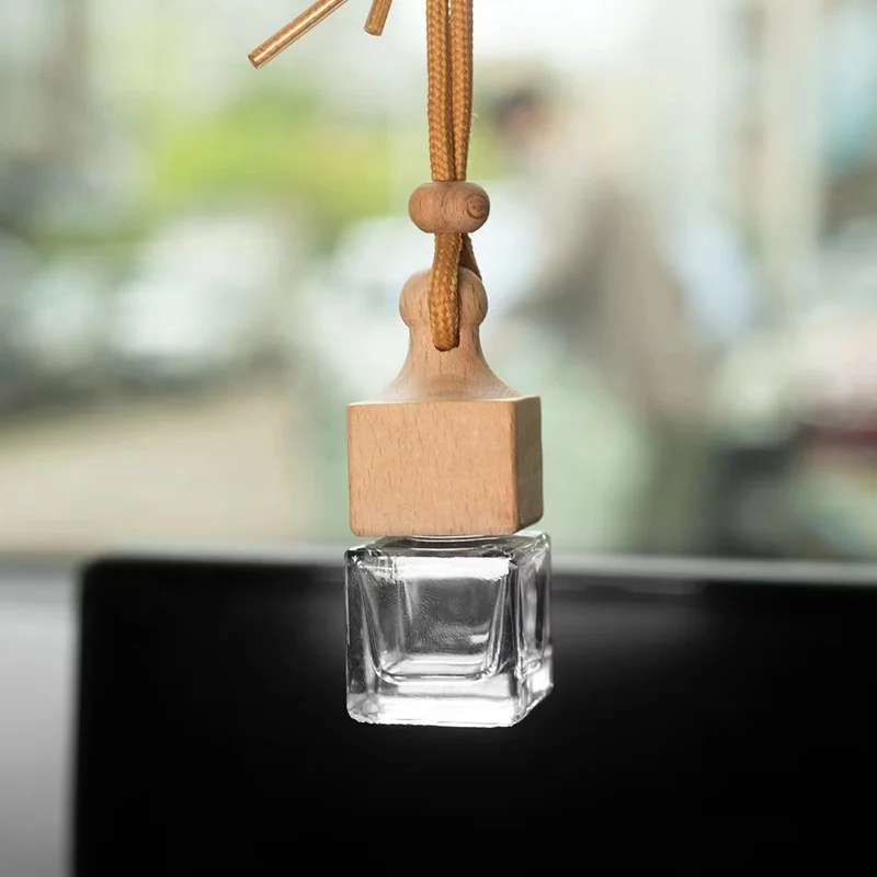 Wholesale Fancy Square Shape Car Diffuser Bottle Hanging Empty Car Perfume Bottle 8ml