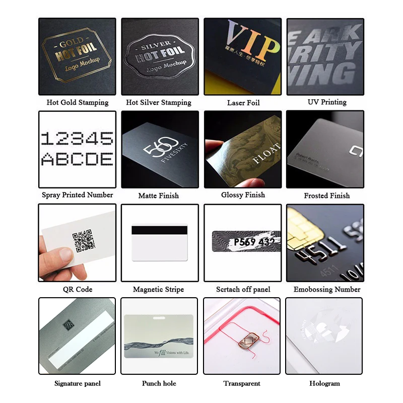 RFID PVC Card Ntag213 215 13.56 mhz Smart Chip Blank Black Transparent Inkjet Printable NFC Card for Business Hotel Door Lock