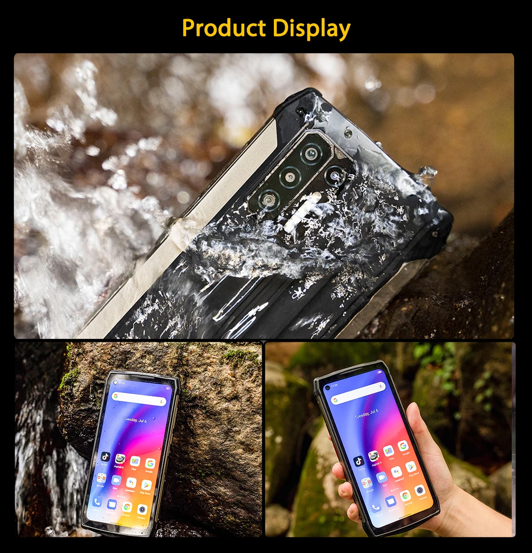 Ulefone Power Armor 13 13200mAh Rugged Phone 256GB Android 11 Waterproof Smartphone 6.81 2.4G/5G WLAN Mobile Phones NFC Global