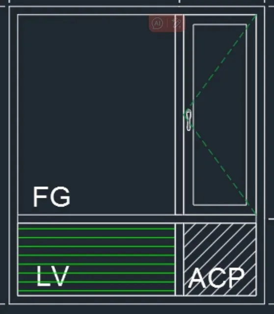 product american hotel project glass thermal brake aluminum frame fixed window with louvers ptac window-65