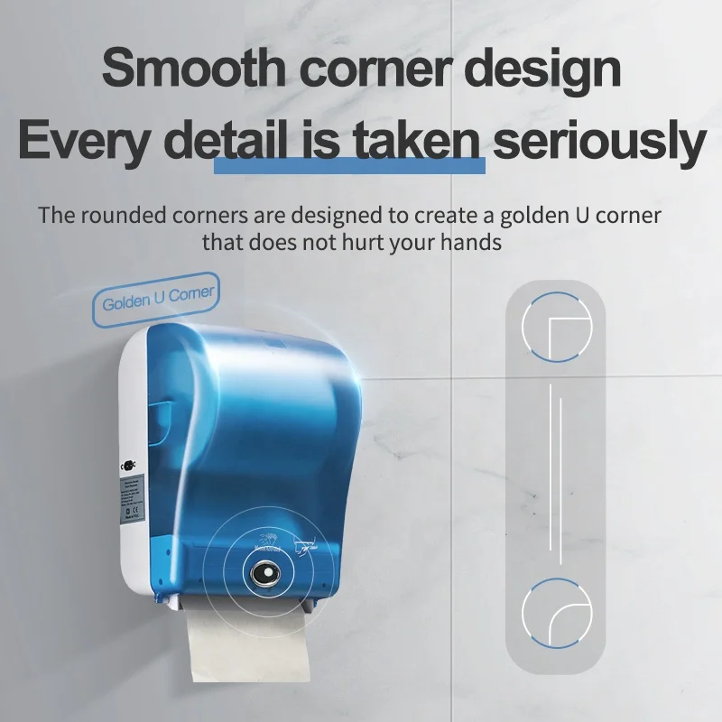 Wall Mounted Automatic Sensor Jumbo Roll Paper Dispenser for Hotel