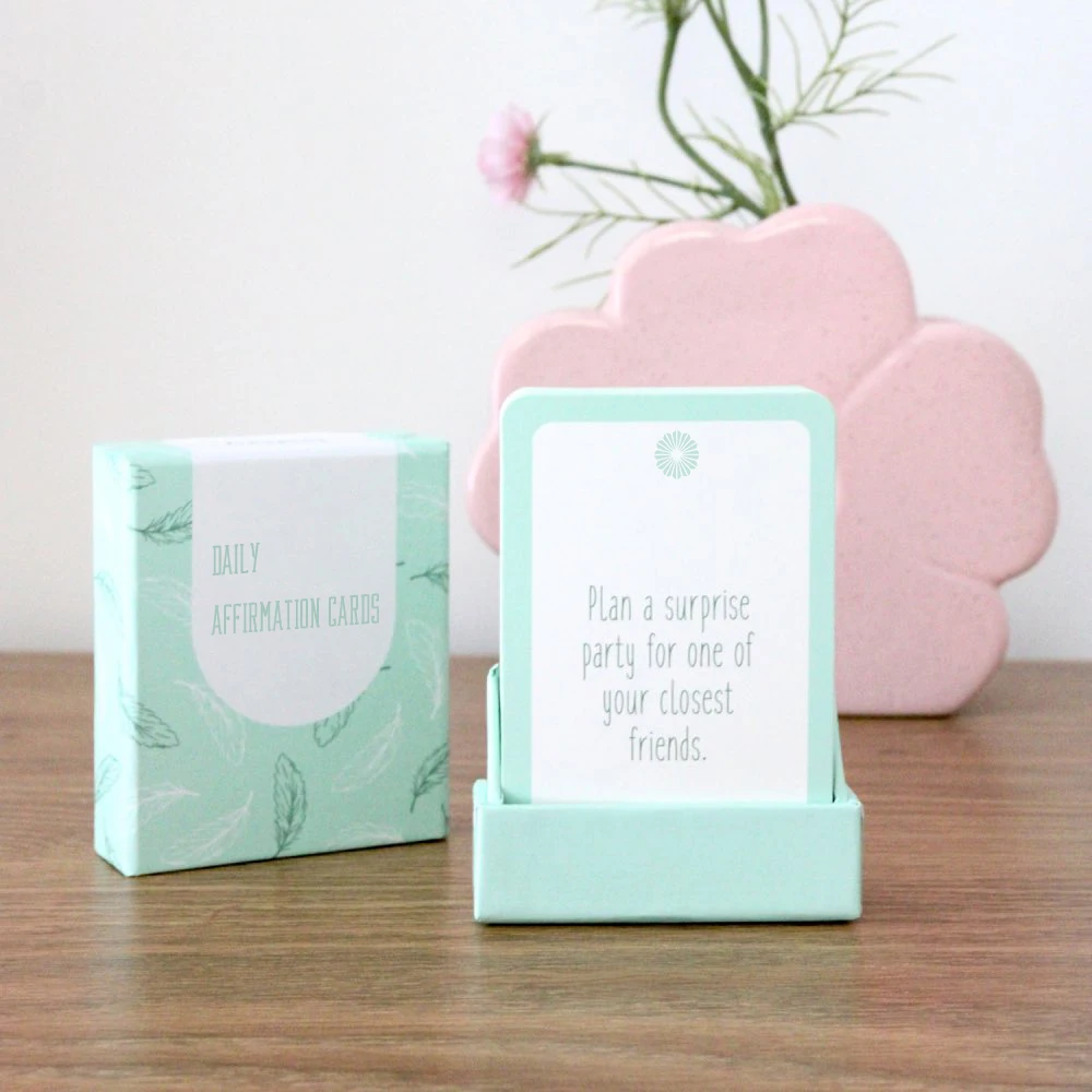 Большая офсетная печать на заказ для игры с 54 положительными карточками ежедневного подтверждения