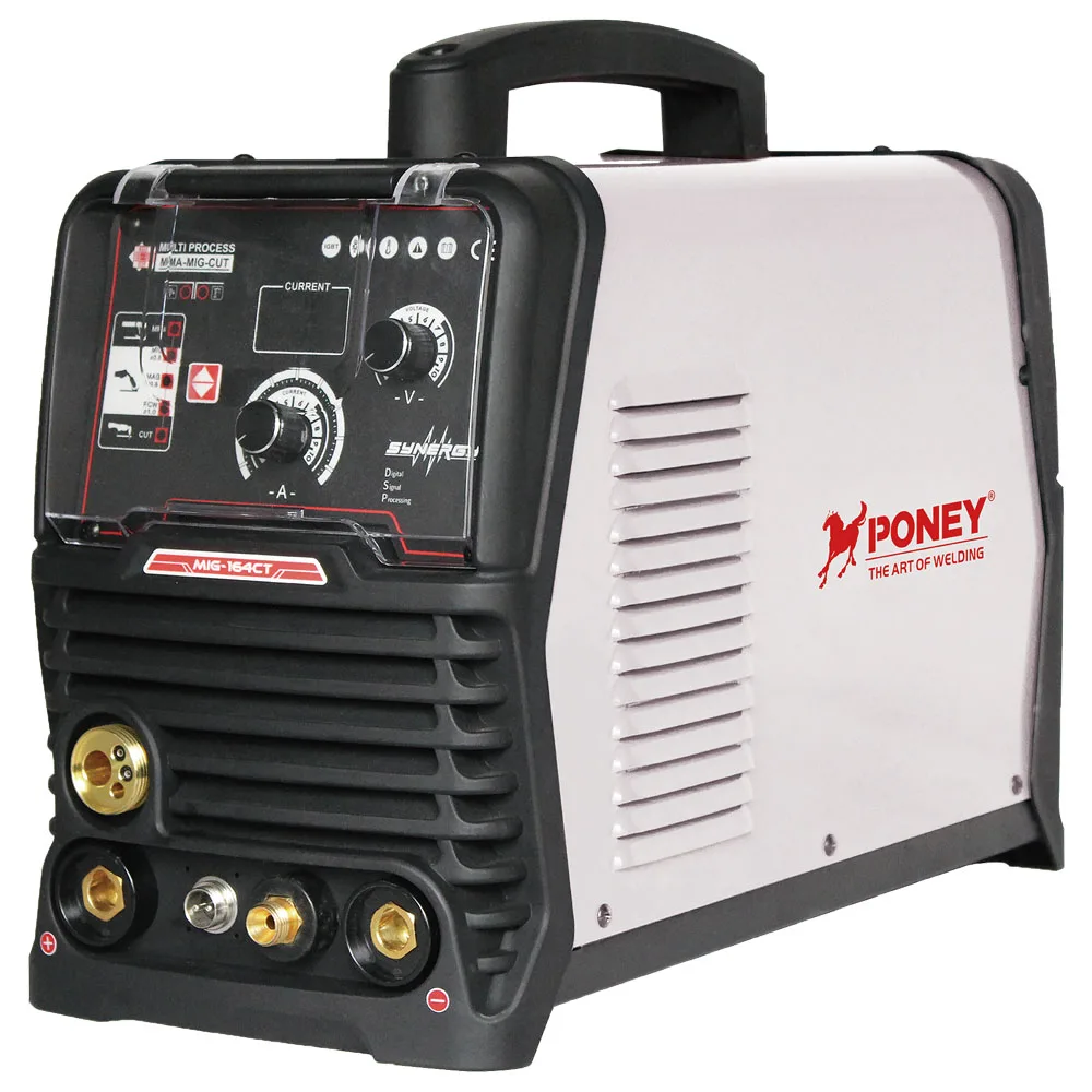 MIG 164  Multi- Process  5 in 1  Synergic Double  Pulse  MIG CUT MMA  Aluminum   Gas Gasless IGBT MCU   5KG Wire Feeder  Welders