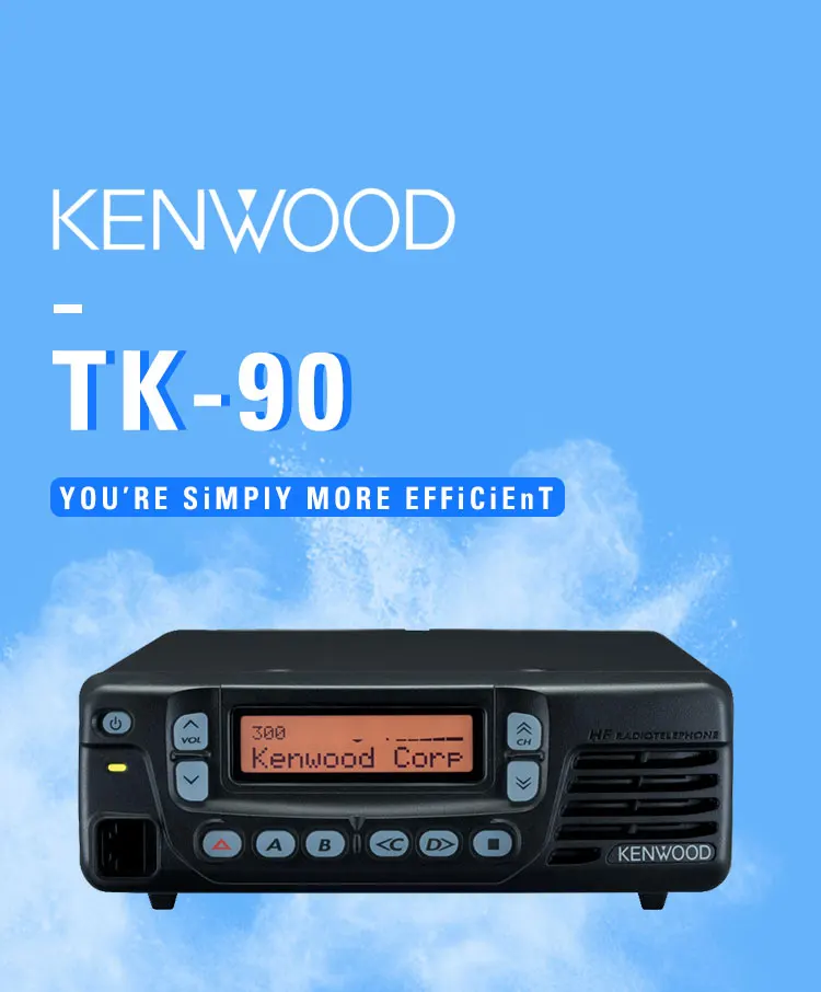 Compact Original Kenwood TK-90 100w High Power HF/VHF Transceiver Walkie Talkie