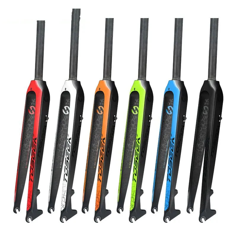 Toseek-horquilla Rígida De Fibra De Carbono Para Bicicleta De  Montaña,Piezas Para Ciclismo De 26,28,6 Y 29 Pulgadas,27,5 Mm - Buy Montaña  Bicicleta Frente Tenedor,Horquilla Delantera De La Bicicleta,La Bici De La  Suciedad