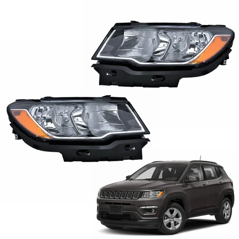 OE style new replacement repair auto parts front headlight left right headlamp for Jeep compass 2017 2018 2019 2020 2021