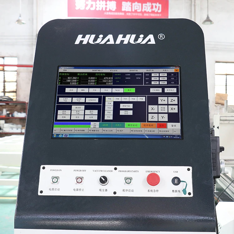 HUAHUA High Precision Used Xyz CNC Router 4 Spindles Factory Price